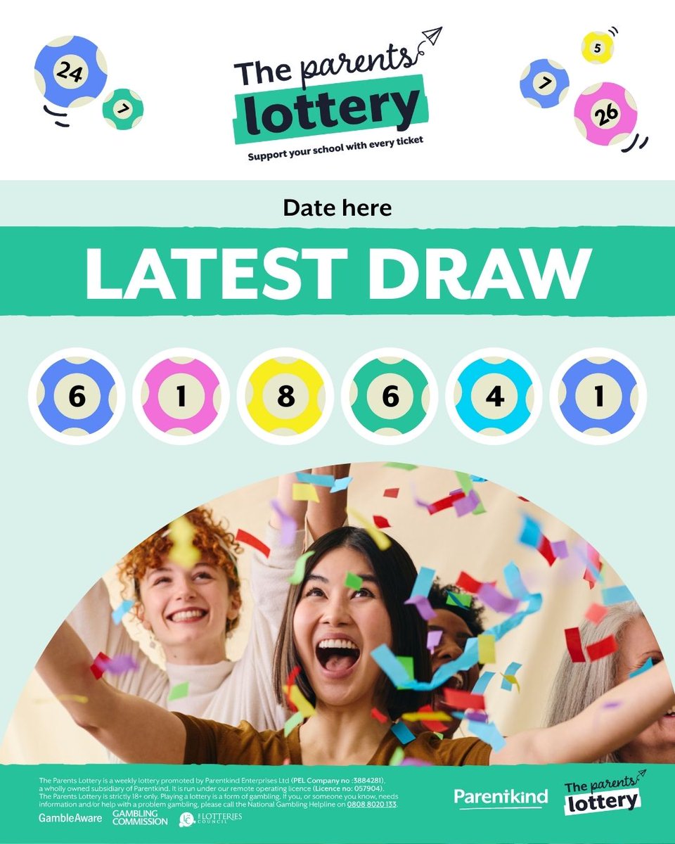 A huge congratulations to Mrs A from Belvedere, who won this week's top prize with number 618641 in The Parents Lottery draw today! 💸👏

👉 If your PTA hasn’t joined yet, sign up now: theparentslottery.org/register