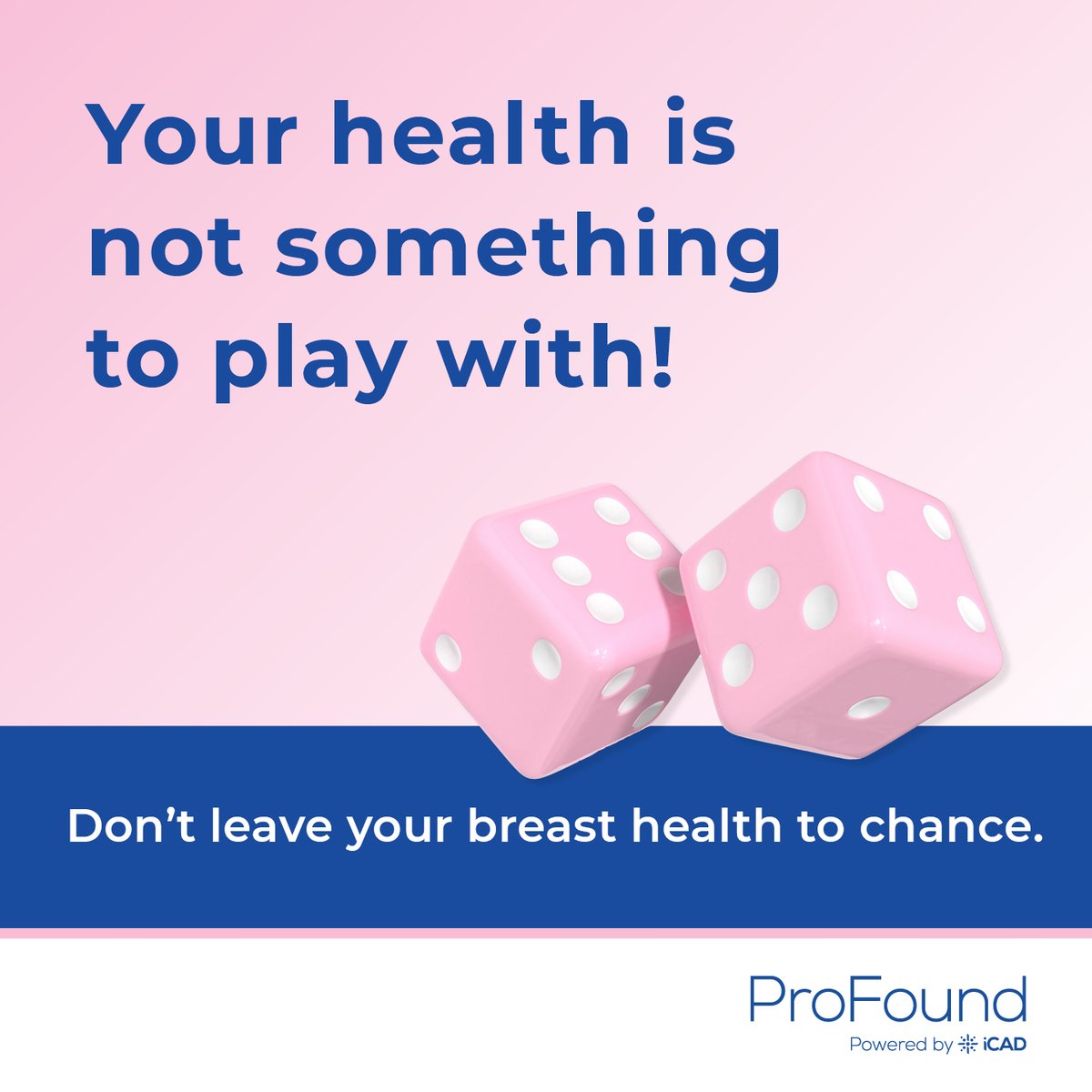 Don’t leave your breast health to chance—85% of breast cancers occur in women without a family history. If you're 40+, schedule your annual mammogram. #ProFoundAI helps detect cancer earlier with more accuracy.

Learn more: bit.ly/3T5LFmN

#WomensHealth #BreastAI