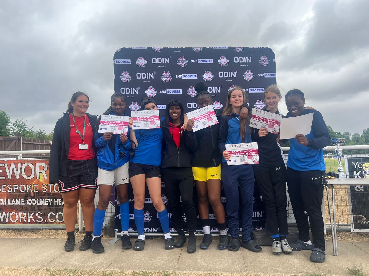 Young Hackney (@younghackney) on Twitter photo ⚽ 🥳 CONGRATS to our U15 girls' team for placing 3rd in the Capital Girls' football tournament last week!
Want to train with our girls' team? The team trains weekly on Mondays from 5-6pm at Haggerston Park, E2 8NH.
Get in touch to learn more: yhsportsunit@hackney.gov.uk ⚽ 🥳 CONGRATS to our U15 girls' team for placing 3rd in the Capital Girls' football tournament last week!
Want to train with our girls' team? The team trains weekly on Mondays from 5-6pm at Haggerston Park, E2 8NH.
Get in touch to learn more: yhsportsunit@hackney.gov.uk