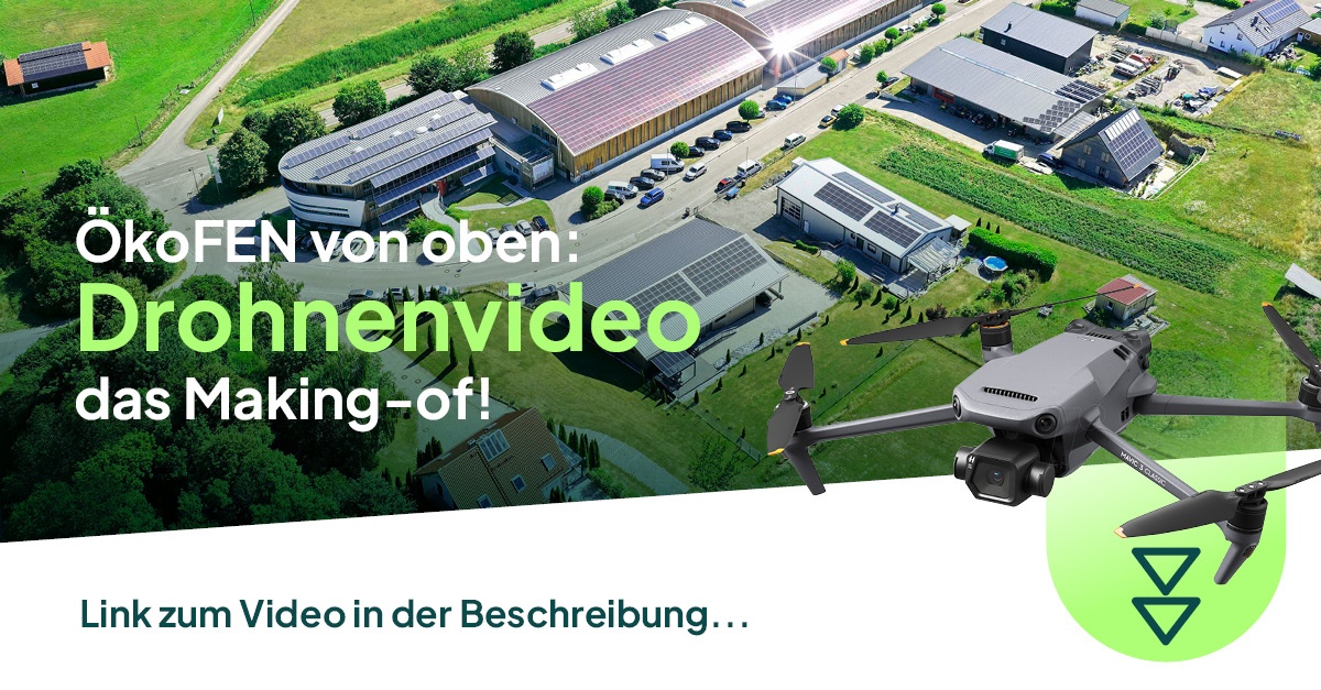 🚁 Neuer Blick auf ÖkoFEN! Unser Drohnenvideo nimmt euch mit über die Firmenzentrale in Mickhausen.

Video auf Instagram:
instagram.com/p/DL9wR7sgMkk/

 #ÖkoFEN #Drohnenvideo #NachhaltigHeizen #Mickhausen #GreenTech