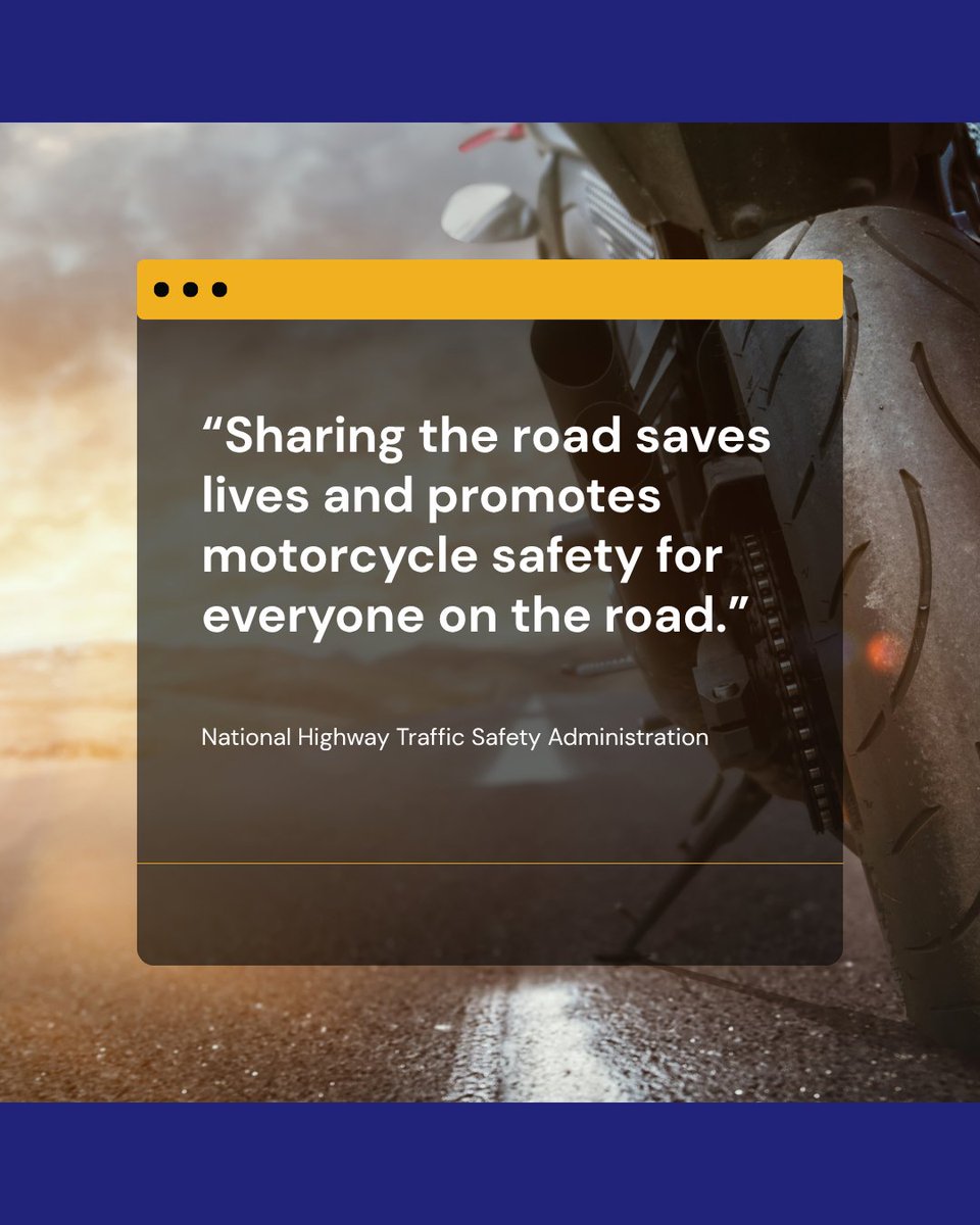 VirginiaDMV's tweet image. 🏍️ Join us in celebrating National #Motorcycle Day!🏍️
Motorcycles are about the journey, not the destination. Help everyone enjoy the journey by sharing the road!
Safety resources: dmv.virginia.gov/safety/program…
#NationalMotorcycleDay #MotorcycleSafety #motorcycleday