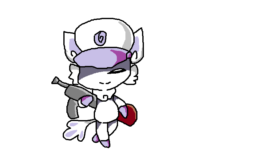 Who.. gave her a gun #TheBattleCats #fanart