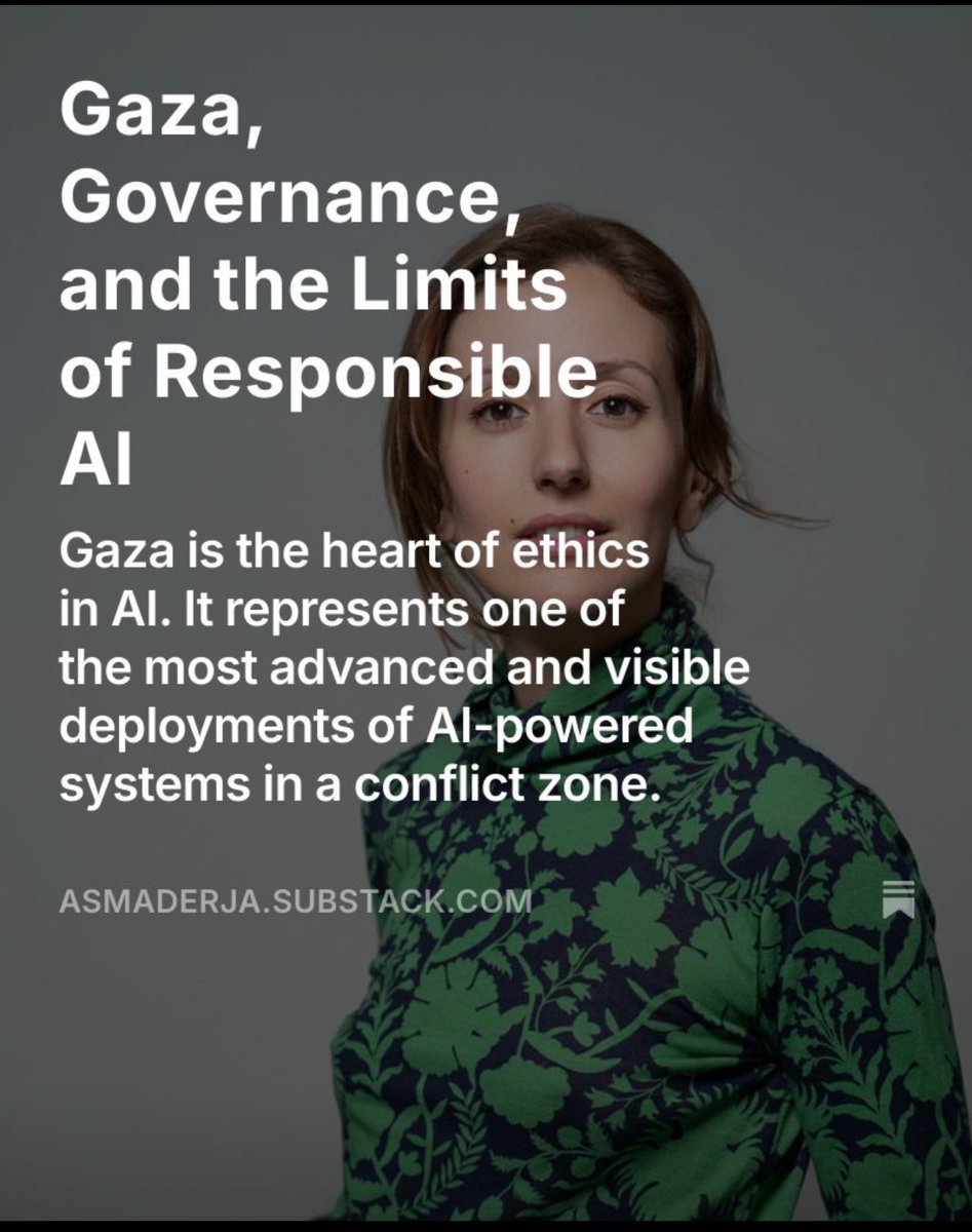 NourNaim88's tweet image. 🚨I’m joining the #Clause0 initiative, advocating for Artificial Intelligence to align with human rights and never enable surveillance, occupation, or forced displacement.
#Gaza is a live example of Israeli crimes using AI technologies for surveillance and control. It’s time…