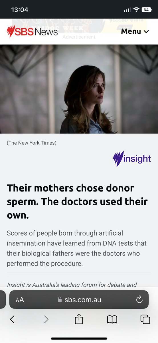 You go through IVF, carefully choose a sperm donor and years later a DNA test reveals the doctor used his own sperm instead.

What would you do?