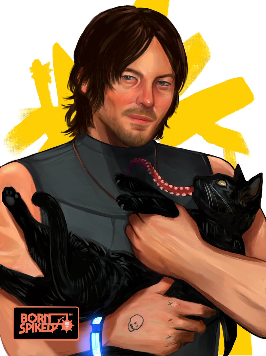 bornspiked's tweet image. Cat dad #DeathStranding2 #DeathStranding2OnTheBeach