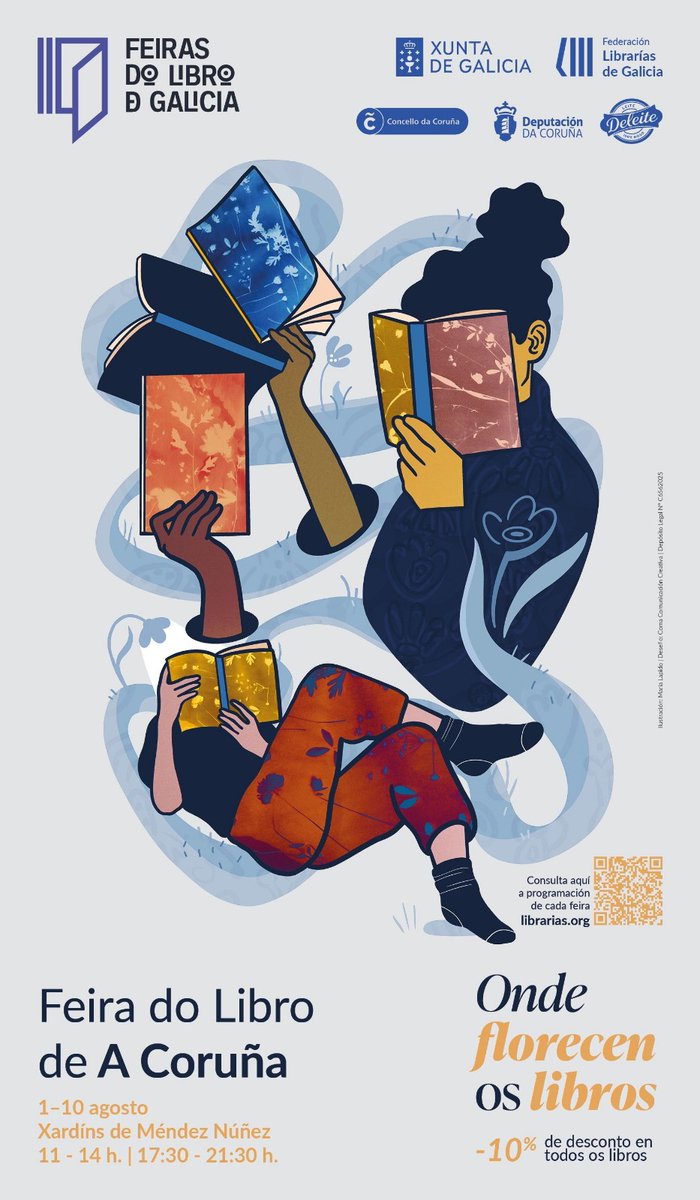 oreycalo's tweet image. Tanto @FinaPaulos como eu, estaremos o 3 de agosto ás sete da tarde, na caseta do Consorcio galego do libro asinando exemplares de "Intelixencia Artificial para a sociedade". @MeduliaE @ConcelloCoruna