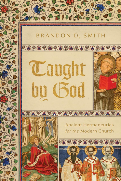 Mitch Chase (@mitchellchase) on Twitter photo I really like <a href="/brandon_d_smith/">Brandon Smith</a>'s book Taught by God: Ancient Hermeneutics for the Modern Church (published by <a href="/BHAcademic/">B&H Academic Books</a>). He cuts through misunderstandings and demonstrates the common Christian "sensibilities" that premodern interpreters had about the Bible. Super helpful book. I really like <a href="/brandon_d_smith/">Brandon Smith</a>'s book Taught by God: Ancient Hermeneutics for the Modern Church (published by <a href="/BHAcademic/">B&H Academic Books</a>). He cuts through misunderstandings and demonstrates the common Christian "sensibilities" that premodern interpreters had about the Bible. Super helpful book.