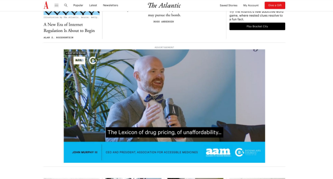 AAM (@accessiblemeds) on Twitter photo Have you been to <a href="/TheAtlantic/">The Atlantic</a> website recently? Navigate there through early September to check out video footage from our 2024 discussion on "The Next Frontier of Affordable Medicines" featuring #generic and #biosimilar medicines industry leaders, members of #Congress, top Have you been to <a href="/TheAtlantic/">The Atlantic</a> website recently? Navigate there through early September to check out video footage from our 2024 discussion on "The Next Frontier of Affordable Medicines" featuring #generic and #biosimilar medicines industry leaders, members of #Congress, top