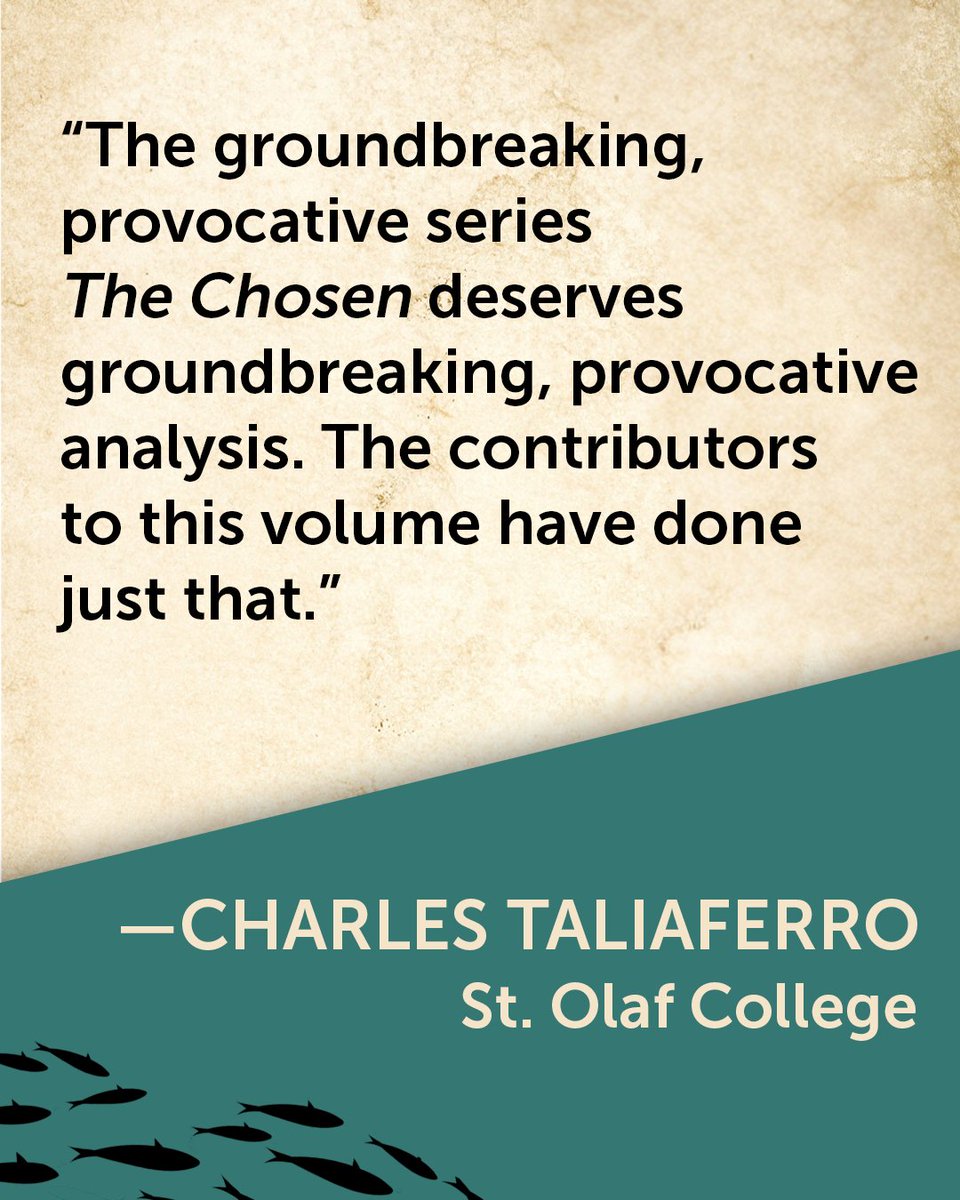 What makes #TheChosen so popular, and how does it portray Jesus and his disciples? These and other questions are addressed in this fascinating essay collection written by academics from a variety of disciplines and perspectives. 📚 loom.ly/dsn2BkA

#TheChosenTVSeries