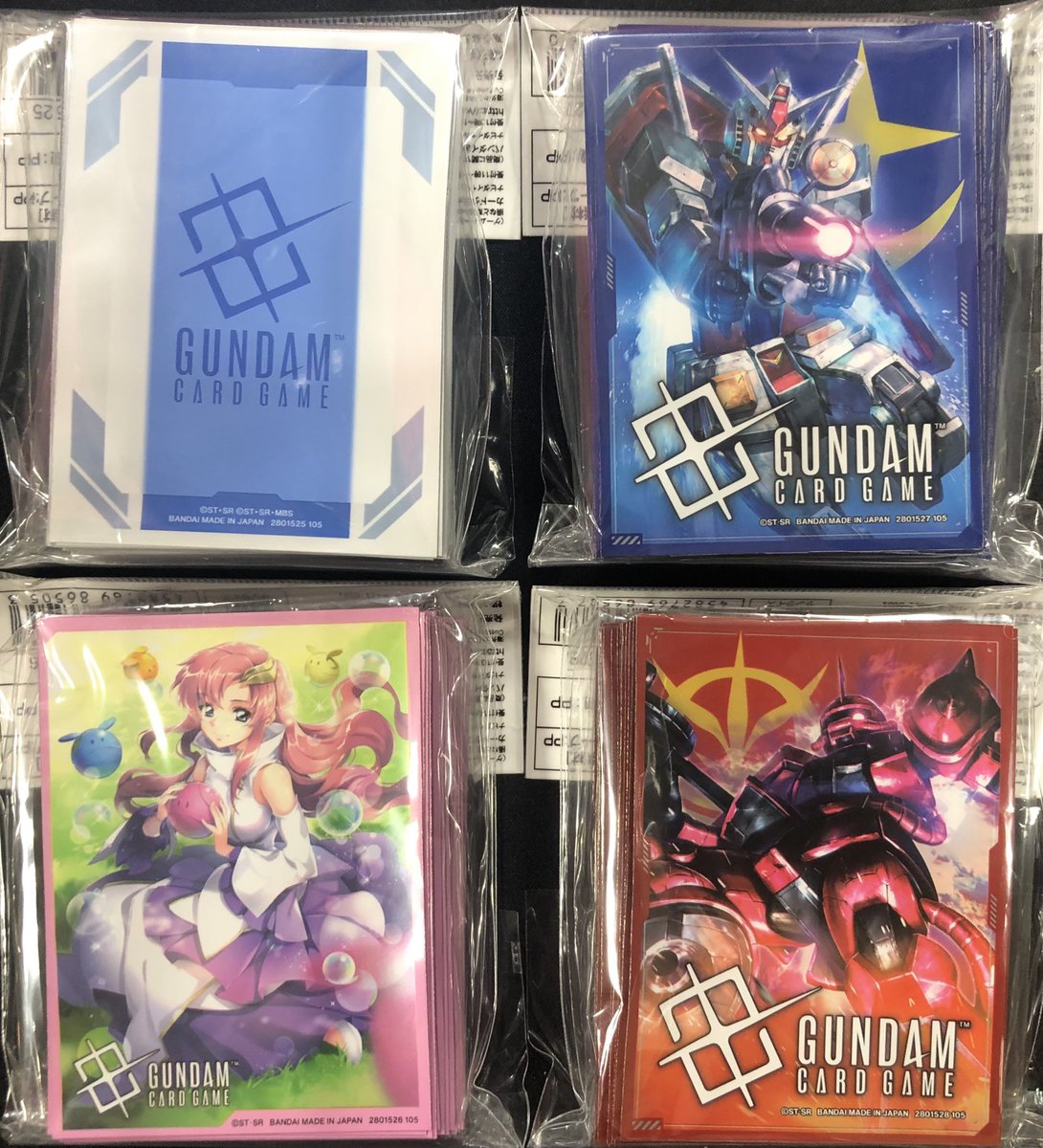 🔥明日発売の新作サプライ🔥 ガンダムカードゲーム スリーブ 4種