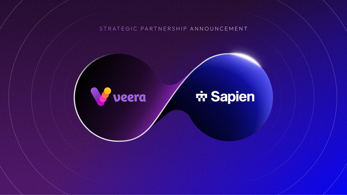 On_Veera's tweet image. GenAI is only as good as the data behind it.

We’re helping AI get smarter for everyone by partnering with @JoinSapien to reward users for turning human insight into high-quality training data.

Purpose driven growth. On Veera 🛜