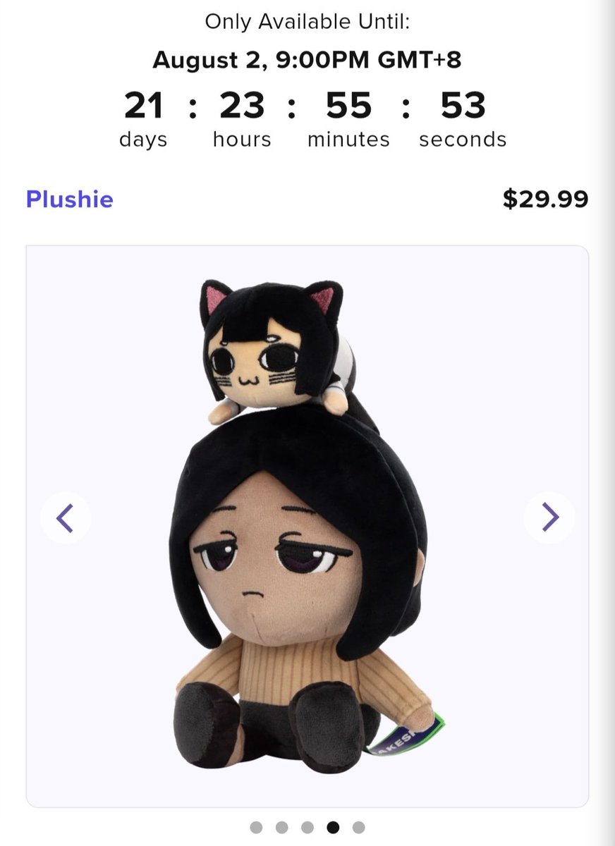 NeitheYAGI's tweet image. The plushie is now up for sales!
Get yours before it's gone!
makeship.com/products/taya-β¦