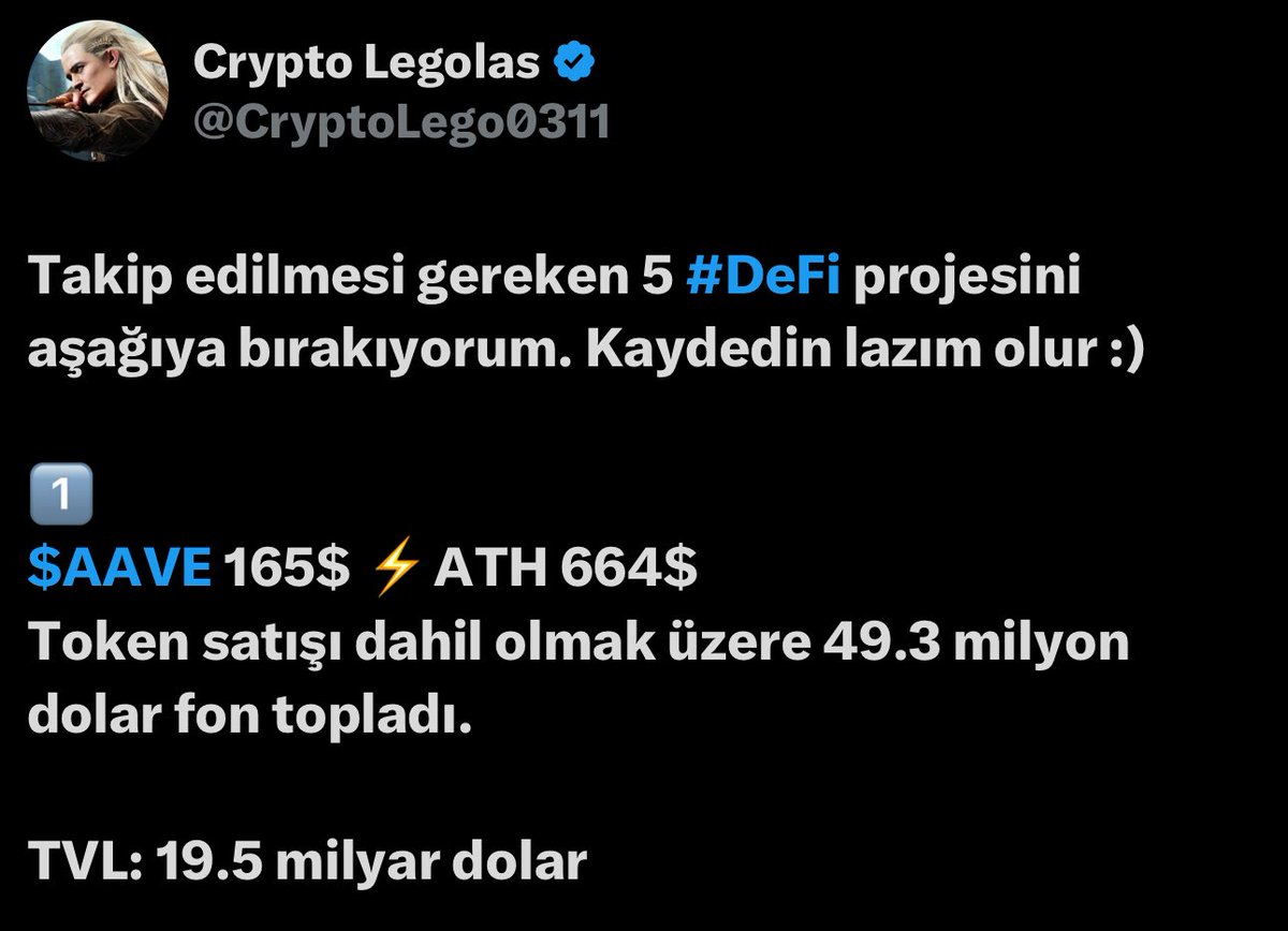 “Stablecoinler’in hacmi artıyor. Bu uzun vadede #DeFi projelerine pozitif etki edecek” demiştim. 

“Özellikle $AAVE çok önemli dikkat etmek gerekiyor” demiştim. 

Kâr oranımız %90’a ulaştı.🦾