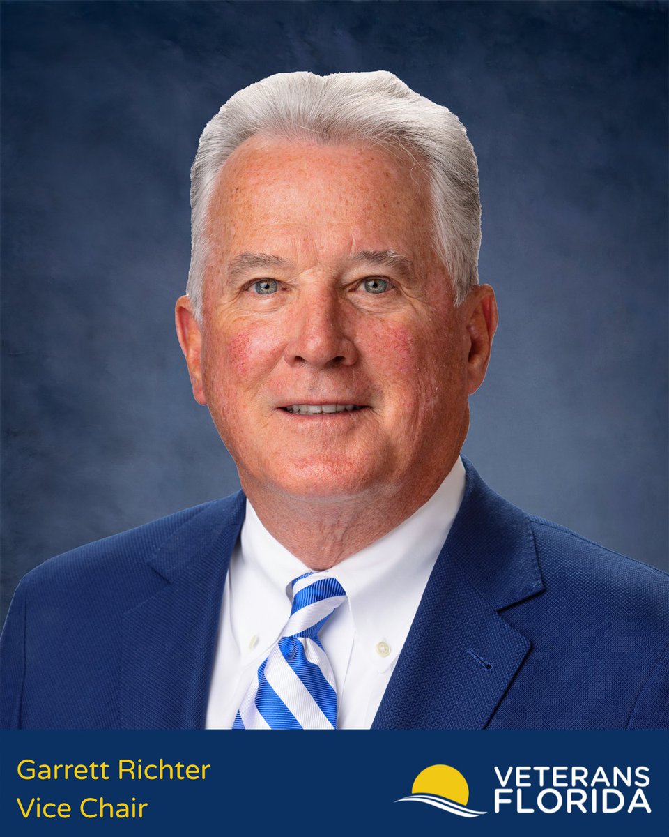 VetsFL's tweet image. At the June 6, 2025 Veterans Florida Board Meeting, the Board of Directors elected new Officers for the 2025-26 Fiscal Year. Congratulations to the newly appointed Officers!
Jeff Cathey, Chair
Garrett Richter, Vice Chair
Jerry Neff, Treasurer
Jon Fay, Secretary