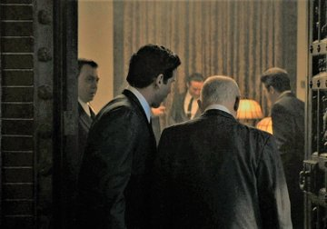 KentSladyk's tweet image. The parlor scene would have made all the difference for #TheManySaintsOfNewark all us Capos were there waiting for the BOSS. I was happy when David Chase showed up as head of the family for the scene.