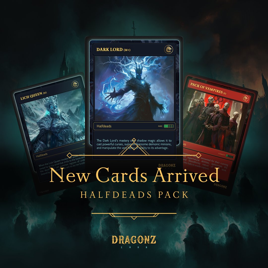 ⚔️ Halfdeads Pack Has Arrived! ⚔️

The Phantom Keep is open—command the Undying Triumvirate:

🩸 Pack of Vampires
👑 Lich Queen
🌩 Dark Lord (most powerful)

🔥 Claim Dark Lord before 28.07 for $10 Cashback + a Ruby Chest.