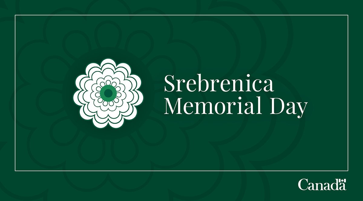 CdnHeritage's tweet image. Today we remember the thousands of Bosnians who were murdered during the 1990s genocide.
#SrebrenicaMemorialDay