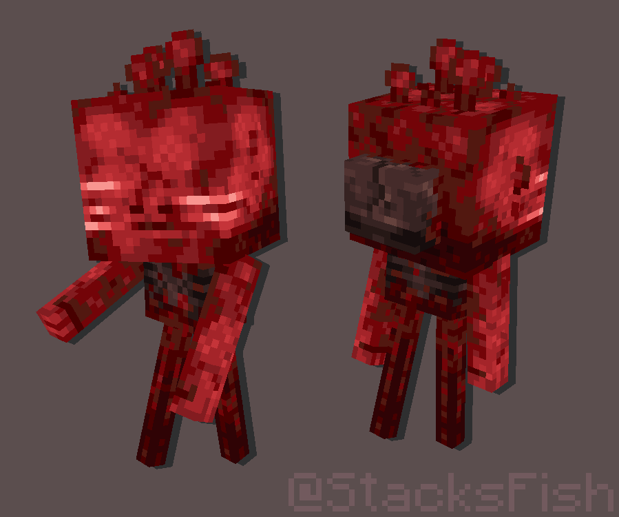 The Wartmonger! A wither skeleton that's more nether wart than skeleton 🍄
#minecraft #blockbench