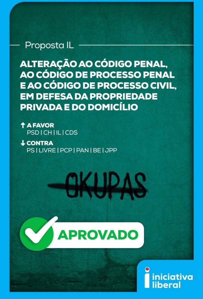 Anotem esta votação e colem em todas as ruas do país: a esquerda é a favor de teres a tua casa ocupada, sim, a tua própria casa. 

Chegares lá, veres o teu lar ocupado e teres de ir a tribunal durante anos, só para provar que é tua.

Vergonha, tenham vergonha na cara.