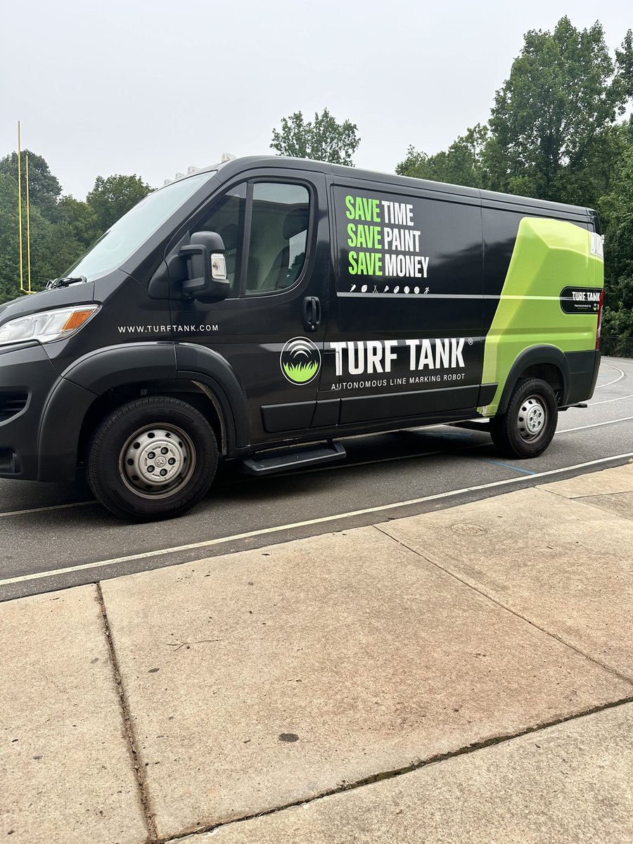 Big day for EG Athletics! Excited to save our coaches time and allow them to focus more on the game! #turftank #fieldpaint #football #soccer #baseball #softball