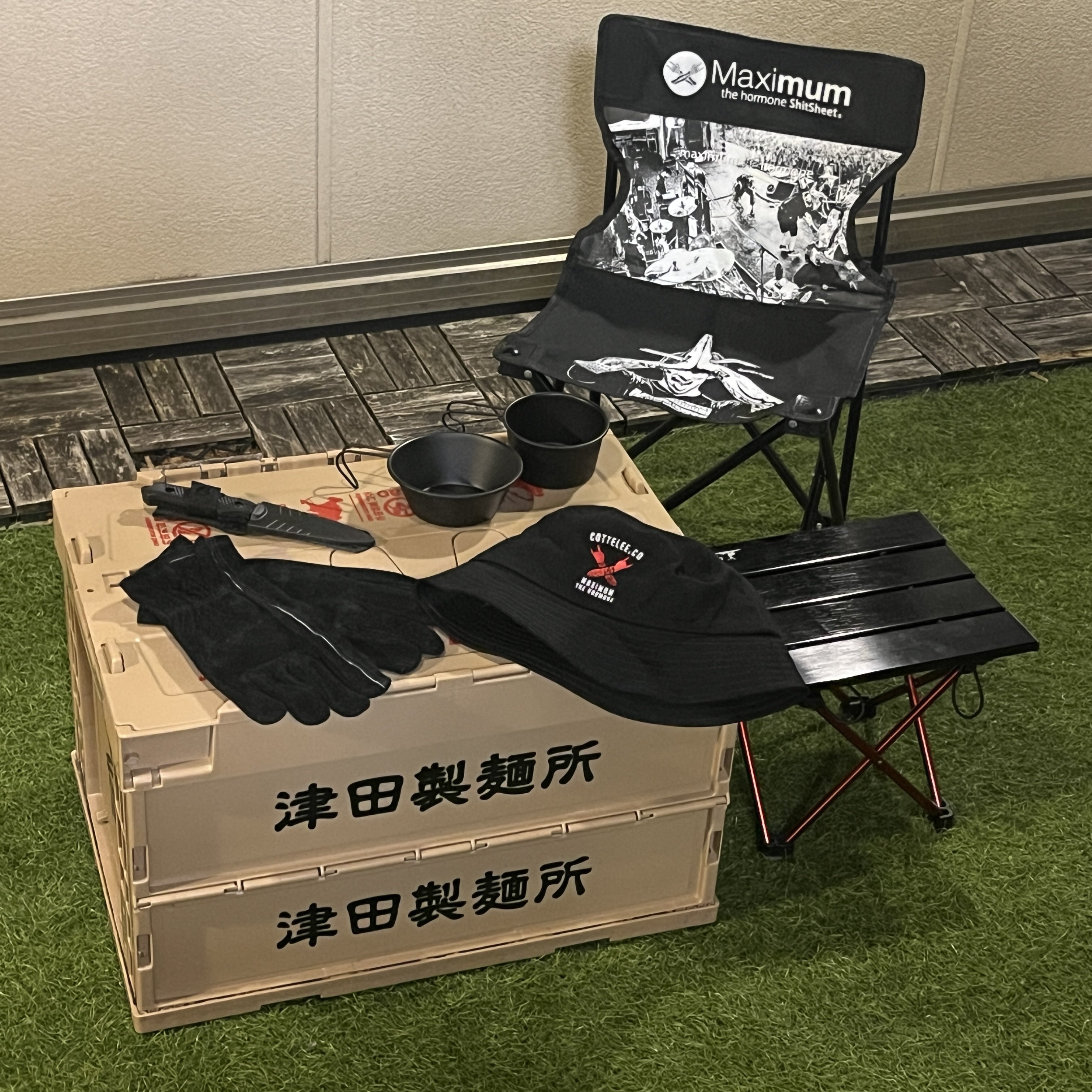 (新品)マキシマムザホルモン折りたたみコンテナ津田製麺所 ホルモン折り畳みCONTAINER BOX | 歴代GOODSライブラリー