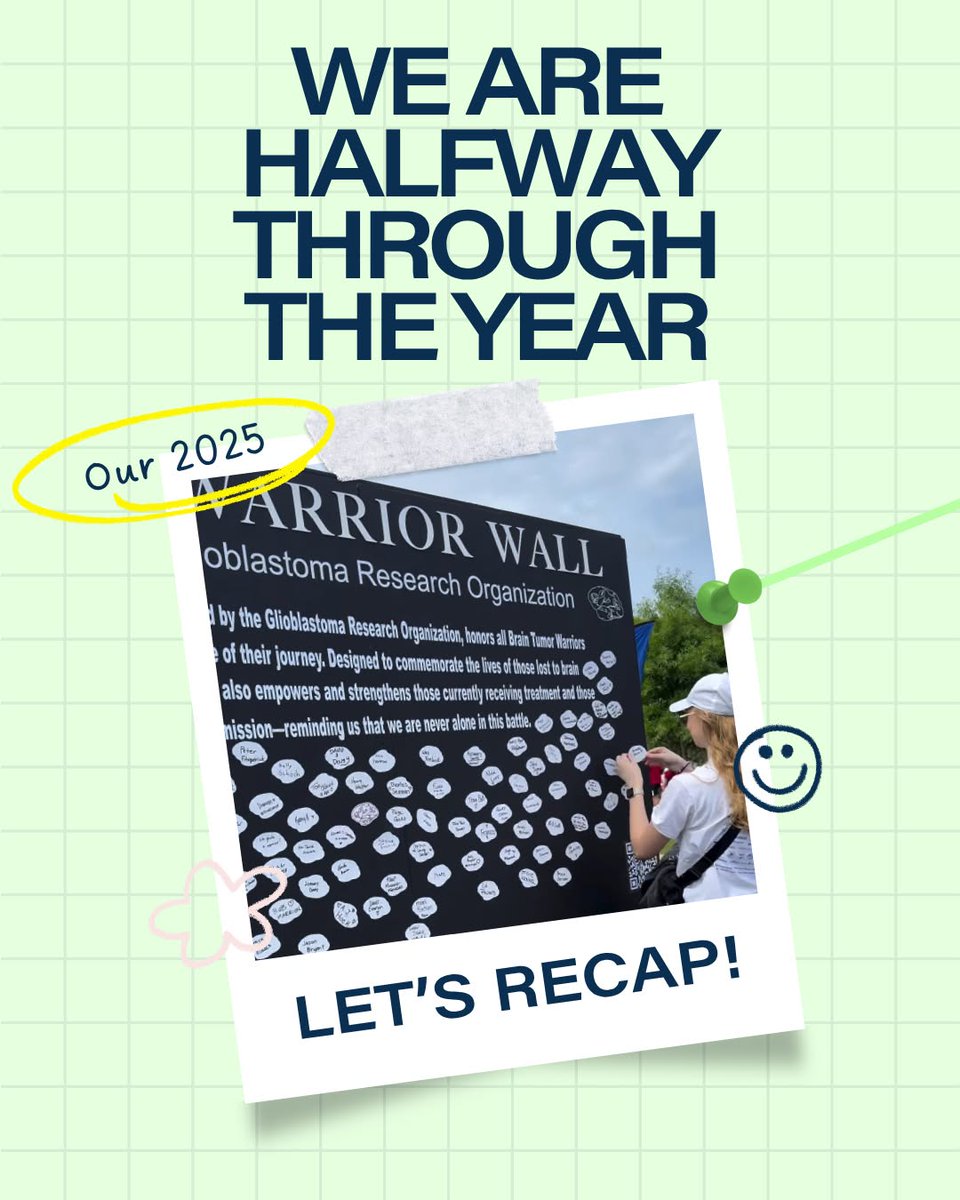 glioblastomaorg's tweet image. We're halfway through 2025 and there's already so much to celebrate!
#Glioblastoma