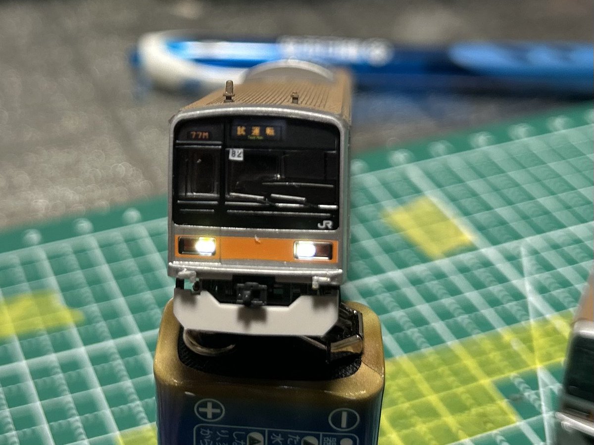 parr265's tweet image. 209-1000の先頭車だけプチ加工！
ホーム検知をつけてみた！