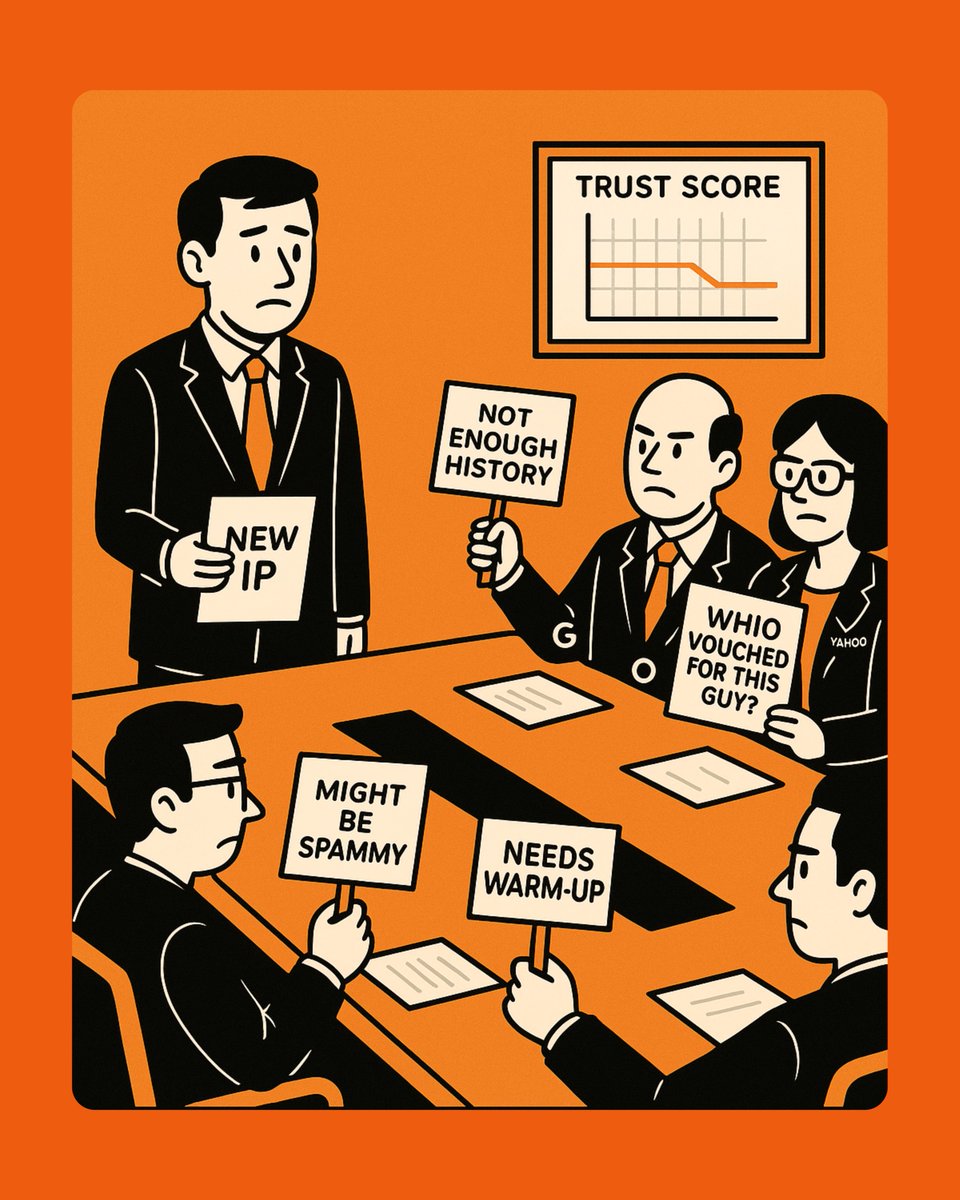 WarmupIP's tweet photo. Every inbox is a decision-maker.

Your new IP? It’s pitching cold.

Warm it up with @WarmupIP  and build trust before sending that first campaign.

#emailstrategy #deliverability #coldemail #warmupip https://t.co/8E6zbrCwEp
