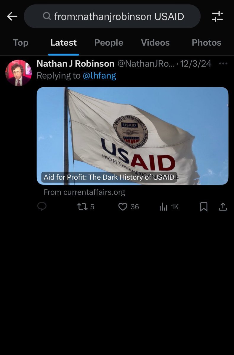 I'm really not OK with the far left's demonization of USAID. Millions of innocent people will die without it and yet they insist on characterizing it as an instrument of evil.