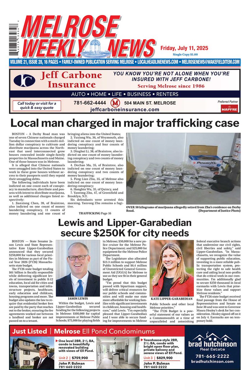 Front Page published July 11, 2025 localheadlinenews.com/front-page-jul… #melroseweeklynews #MelroseMA