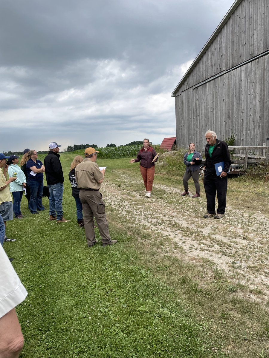 Enjoyed an excellent twilight farm tour in #Wellington, showcasing on-farm #greenhousegas #research and corn nitrogen management trials. <a href="/OntarioSoilCrop/">Ontario Soil & Crop</a> <a href="/SoilNetwork/">Ontario Soil Network</a> #soilhealh #soil #livinglabs <a href="/UoGAgMet/">Wagner-Riddle Lab</a>