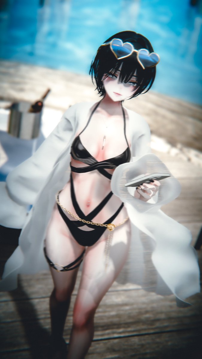 hipu_star's tweet image. summer midnight vibes 🌅
new outfit drops tomorrow.
#relee_VRC