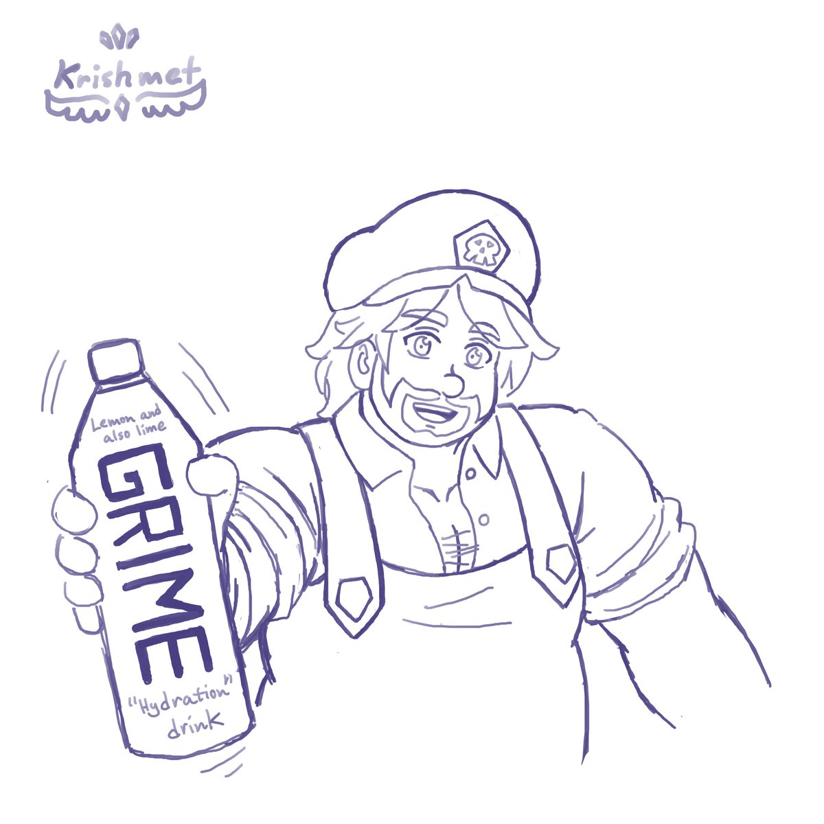 KrishmetDragon's tweet photo. Doodle.
Uh oh......SMG3 is trying to sell his "healthy" drink again.
The references are based on Popipo with Hatsune Miku singing.
#SMG3
#smg4fanart
#Grime
#Popipo https://t.co/kVOjb0kFFx