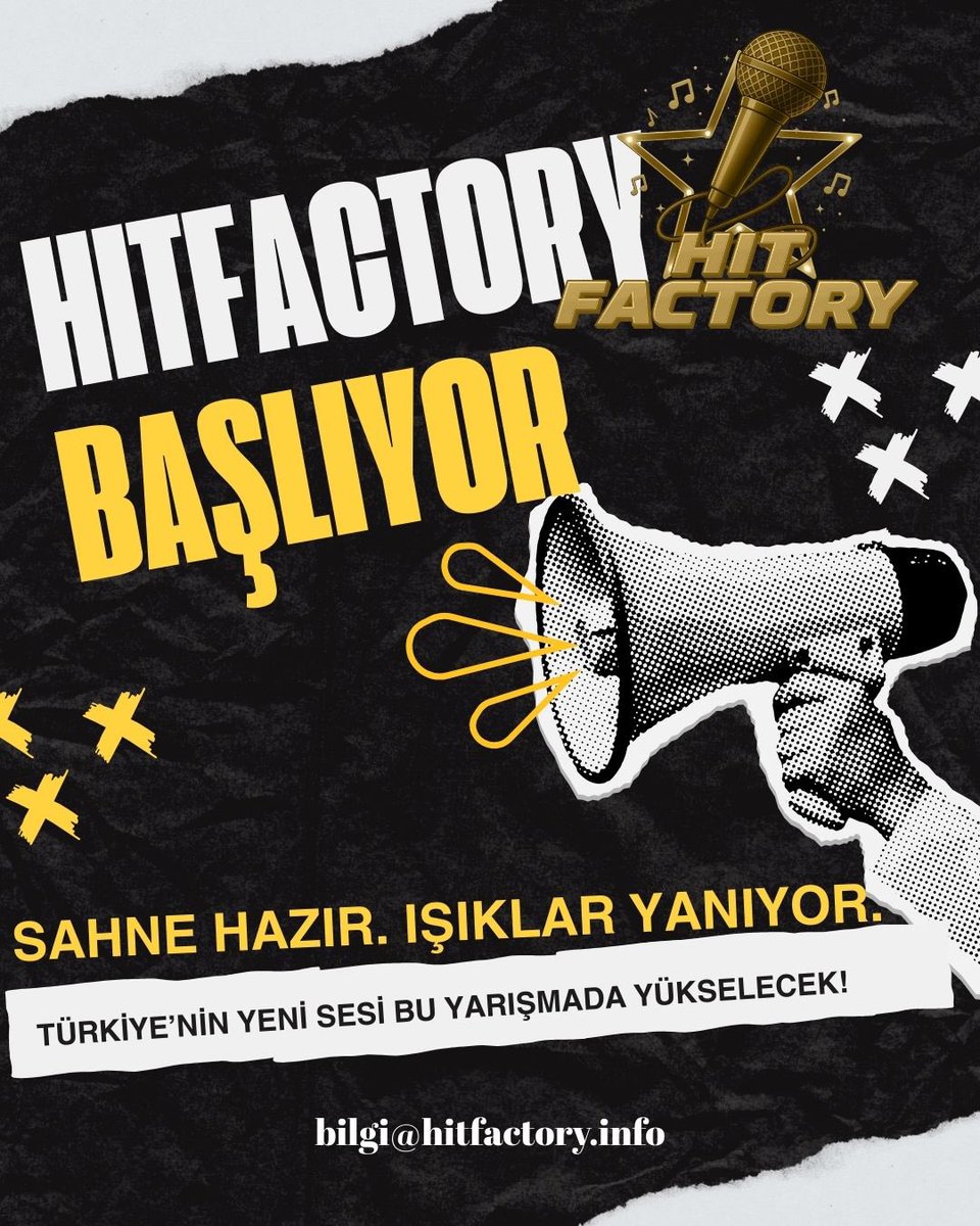 HitFactoryTR's tweet image. 🎤 HITFACTORY BAŞLIYOR!
Türkiye’nin yeni sesi bu yarışmada yükselecek! 🌟

🎶 Sahne hazır, ışıklar yanıyor.
🎙 Müzik tutkunuysan, sesiyle fark yaratmak isteyenlerdensen, bu yarışma tam sana göre!

👑 Sürpriz büyük!
🎧 Sektörün en iyileri bu yarışmada jüri koltuğunda olacak!