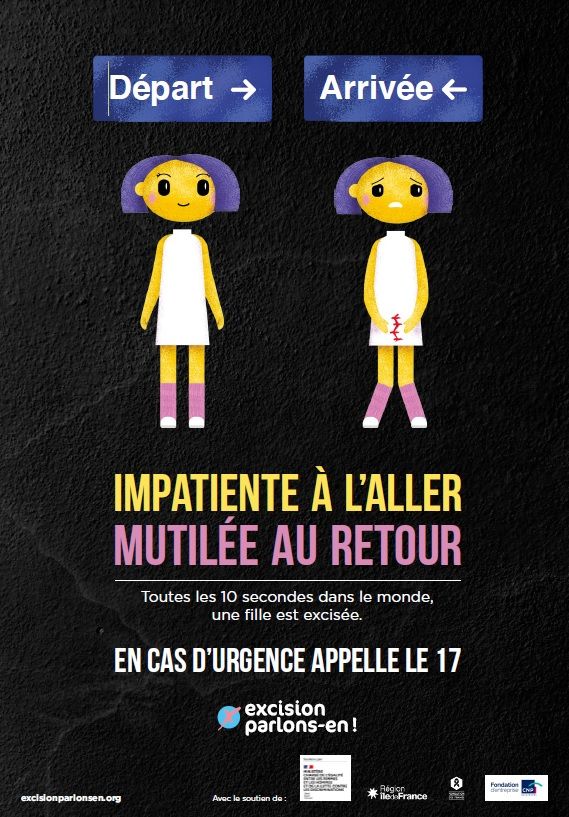 ARS_NAquit's tweet image. #AlerteExcision | Campagne de sensibilisation « Impatiente à l’aller, mutilée au retour ». 

🔎 Kit de communication gratuit et à relayer ➡ egalite-femmes-hommes.gouv.fr/lutte-contre-l…
🔎 En savoir plus sur la lutte contre les mutilations sexuelles féminines egalite-femmes-hommes.gouv.fr/combattre-tout…
@egalite_gouv