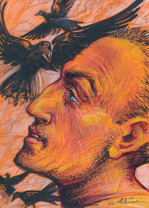 FreeViasna's tweet image. 😢 Two years ago, prominent artist Ales Pushkin died after being transferred from prison to intensive care. Known for his bold performances and constant criticism of the Lukashenka regime, he was sentenced to five years simply for expressing his views.
Even behind bars, Pushkin…
