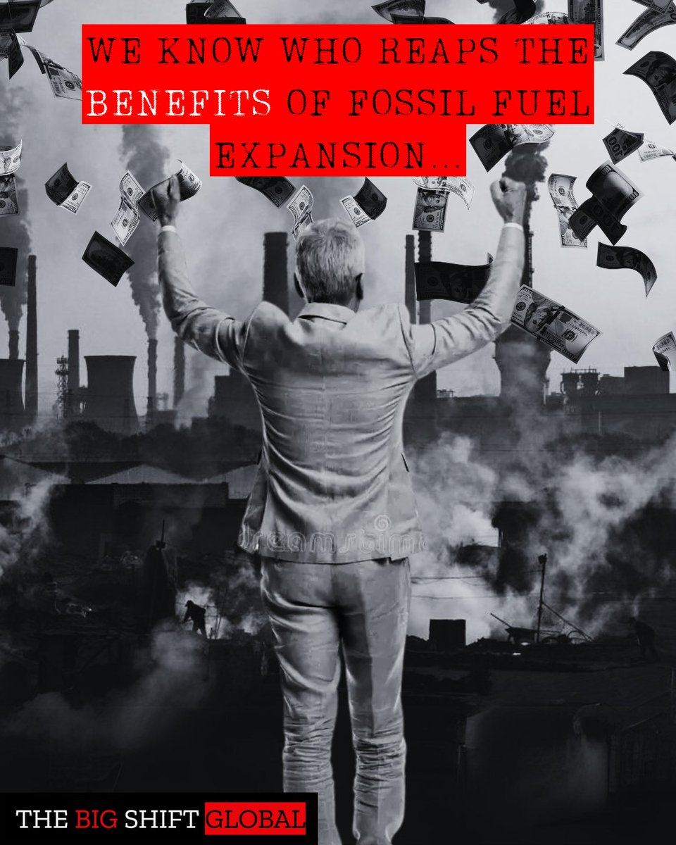 bigshiftglobal's tweet image. While communities face climate chaos, we know who reaps the benefits - and who pays the price.
It’s time to end public financing for fossil fuels and demand a just transition led by frontline communities.
📢Join the movement: bigshiftglobal.org
#StopFundingFossils