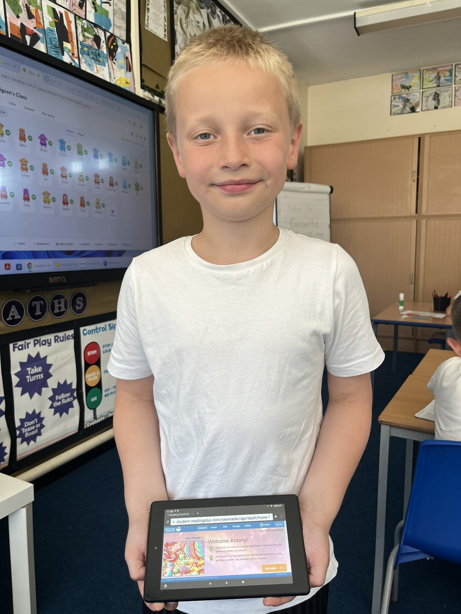 HolySpiritWA9's tweet photo. Congratulations to our #Year3 Reading Plus superstars! Well done Lucas, Antony & Sophie for getting a Silver Combo award for reading two lessons in a row with a score of 90%+ 😁🌟 @ReadingPlus @ReadSolutionsUK #ReadingPlus https://t.co/SkST6ShmTm