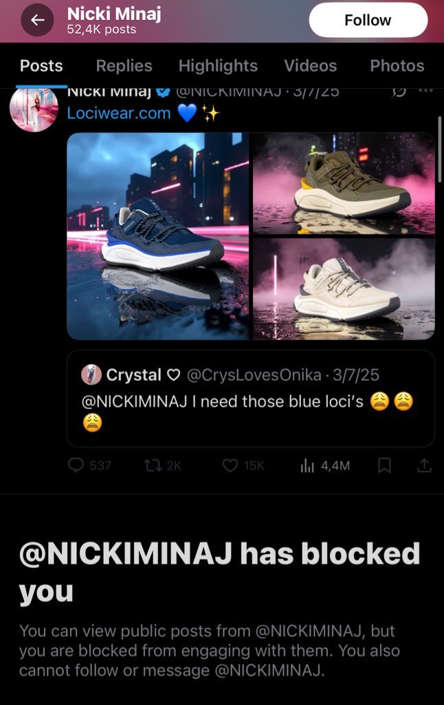 bardiswiftie13's tweet image. So Nicki Minaj was reading my tweets, clicked on my profile, clicked 'Block' at 6 AM. Oh papa bear is starving i guess..