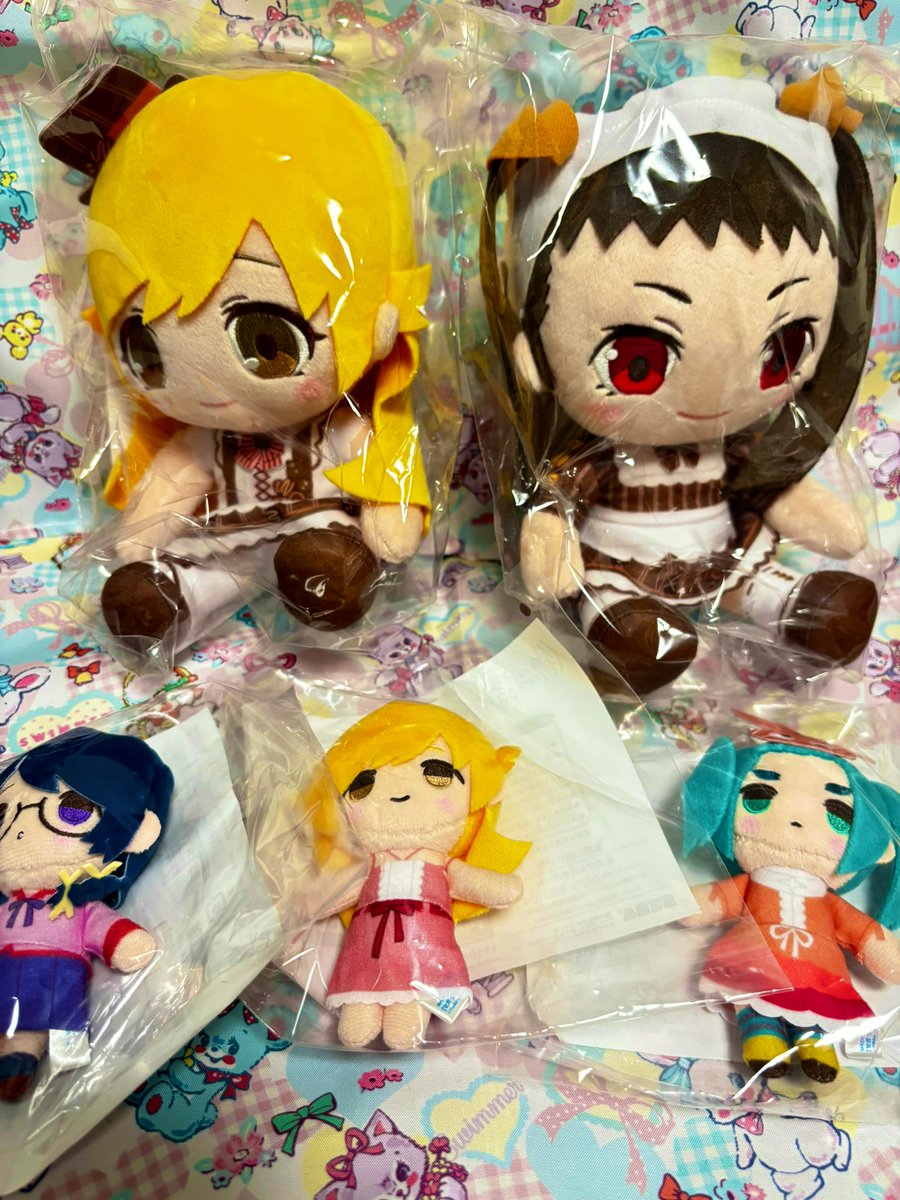 cocoa10sugar's tweet image. 物語シリーズのセガのくじ届いた!
B賞のぬい思ってたより大きい!😭❤️可愛いーーー!
引きが神ってたので欲しかった忍ちゃんは自引きできた🫶シール全然ないからメルカリで集めようかな🤔