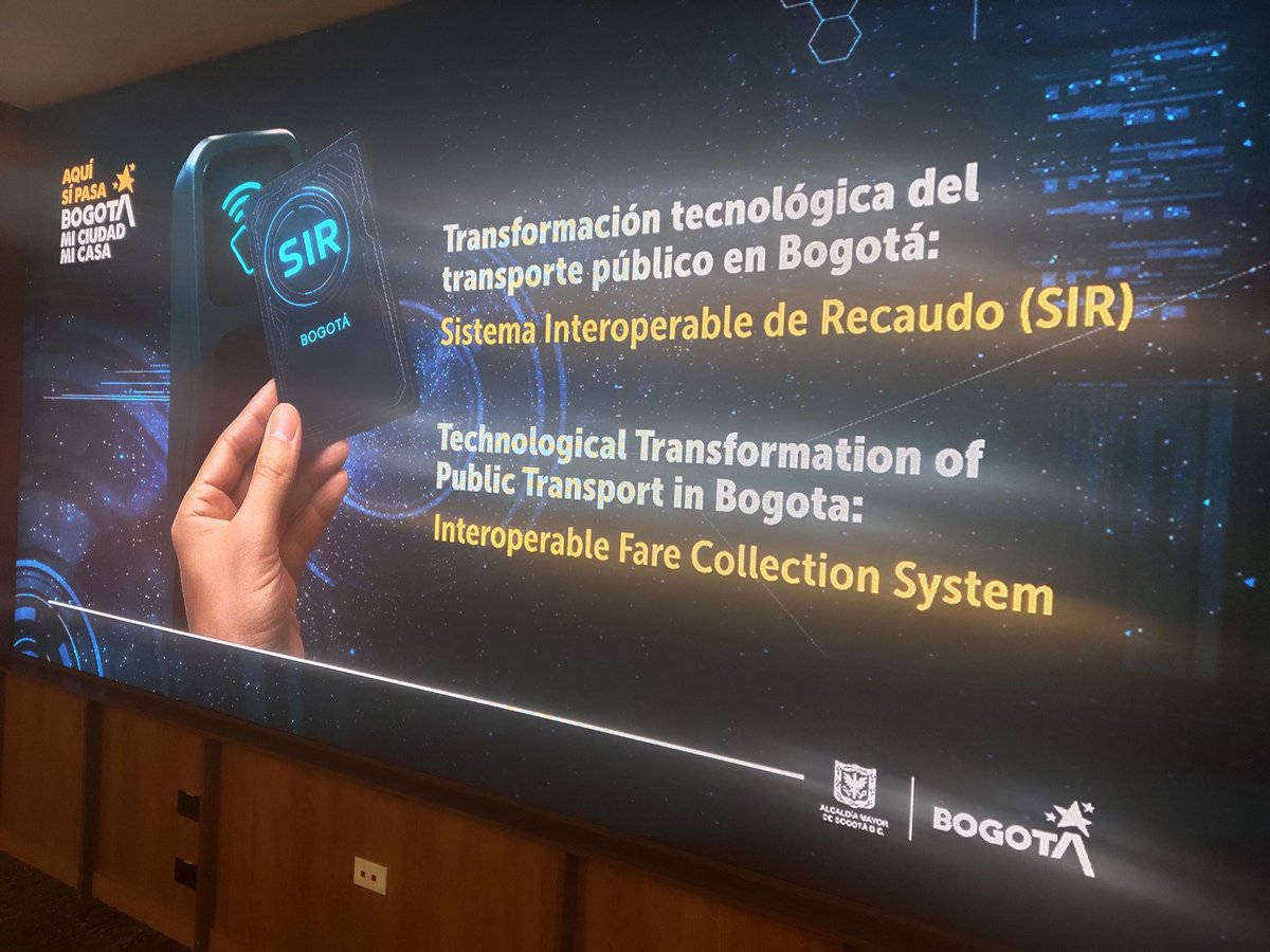 Iniciamos el evento de 'Transformación tecnológica del transporte público en Bogotá: Sistema Interoperable de Recaudo'.

Un espacio para socializar los avances y oportunidades de este sistema. 

Los invito a conectarse en 👇🏻
youtube.com/live/hgHD_OloA…