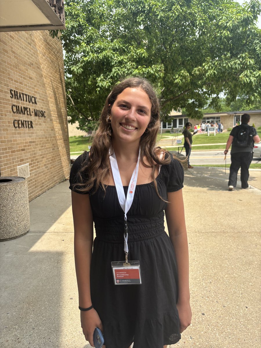 EmmeDegenhardt's tweet photo. This summer I was honored to represent the PWHS Class of 2027 at the Wisconsin Leadership Seminar where we learned more about leading and giving back in community #WILS https://t.co/NVdhWDAdB8