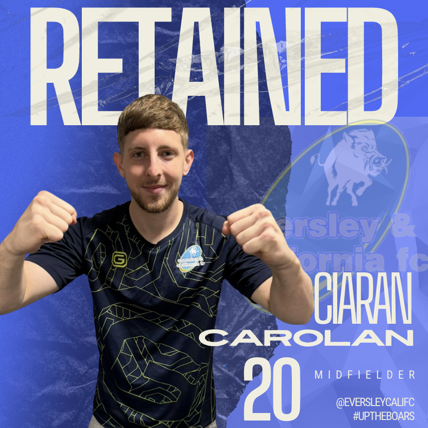 EversleyCaliFC's tweet photo. 𝐒𝐖𝐄𝐄𝐓 𝐂𝐀𝐑𝐎𝐋𝐀𝐍...

...𝑮𝑶𝑶𝑫 𝑻𝑰𝑴𝑬𝑺 𝑵𝑬𝑽𝑬𝑹 𝑺𝑬𝑬𝑴𝑬𝑫 𝑺𝑶 𝑮𝑶𝑶𝑫!

@ciarancarolan02 stays for the 2025/26 Boars campaign. Kizza picked up 7 goals and multiple assists in the 24/25 promotion season, looking to carry his form into this year.

#UpTheBoars🐗 https://t.co/uYwEJgdjvw
