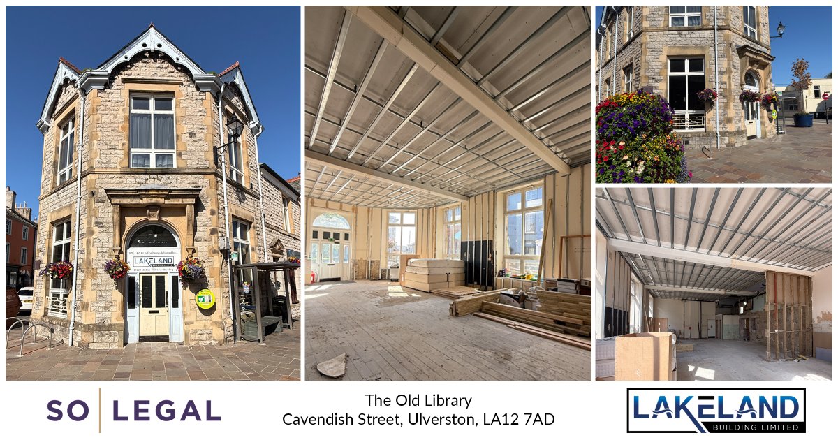 Sneak peek: our new Ulverston office is taking shape! Once finished, we’ll be relocating to this beautiful building in the heart of town.

Extensive works are already underway, with Lakeland Building Limited doing a fantastic job transforming the space. 

#ulverston #lawfirm