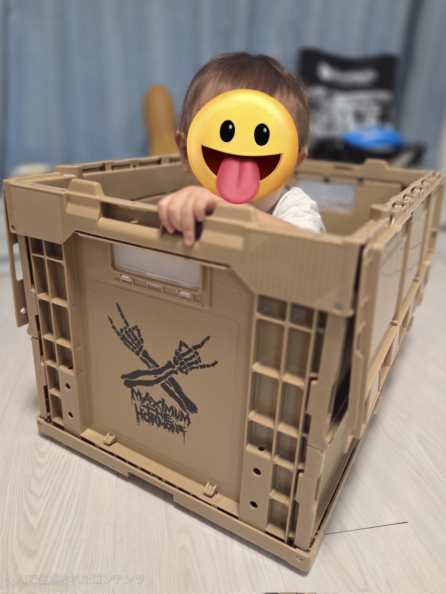 マキシマムザホルモン折りたたみコンテナボックス津田製麺所 ホルモン