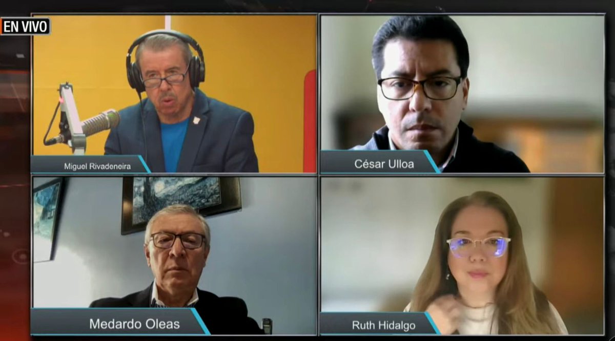 Dialogamos con Dres. <a href="/OleasMedardo/">medardo oleas</a> 
<a href="/RhidalgoPC/">Ruth Hidalgo</a> 
<a href="/cesarulloa_77/">César Ulloa-Tapia</a>
Tema: Reformas al Código de la Democracia.
Por @ExaFmEcuadorQuito 92.5 FM Riobamba 89.7 FM Democracia 9 20AM
Mire Por
exafm.net/video/
youtube.com/watch?v=J-4Q9K…