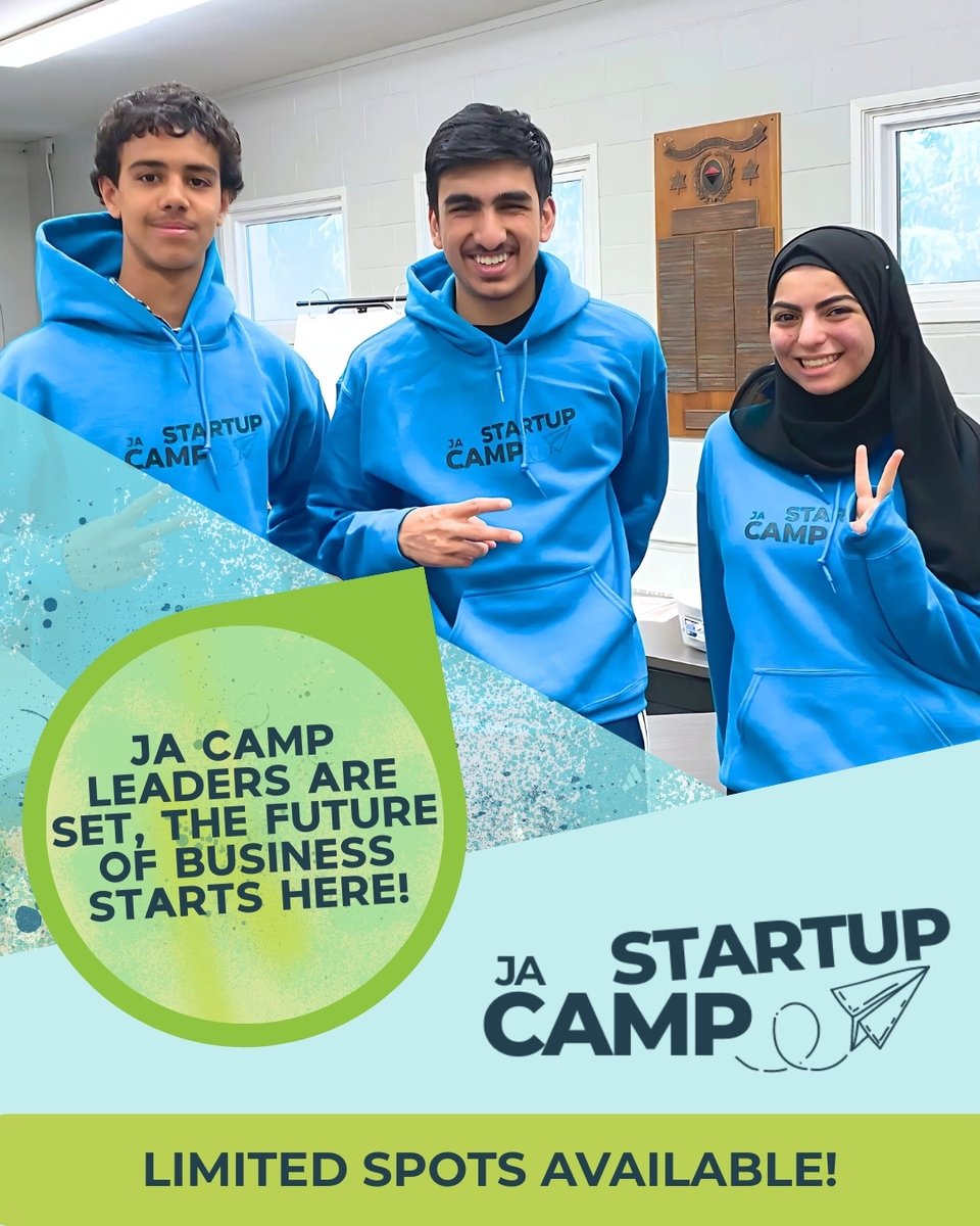 JA Camp Startup kicks off next week, and our awesome camp leaders can't wait to meet all our young entrepreneurs-in-training! 🚀

Looking for a fun summer activity? There are still a few spots available. 

📅 Register now before space runs out:  jaswo.org/camp