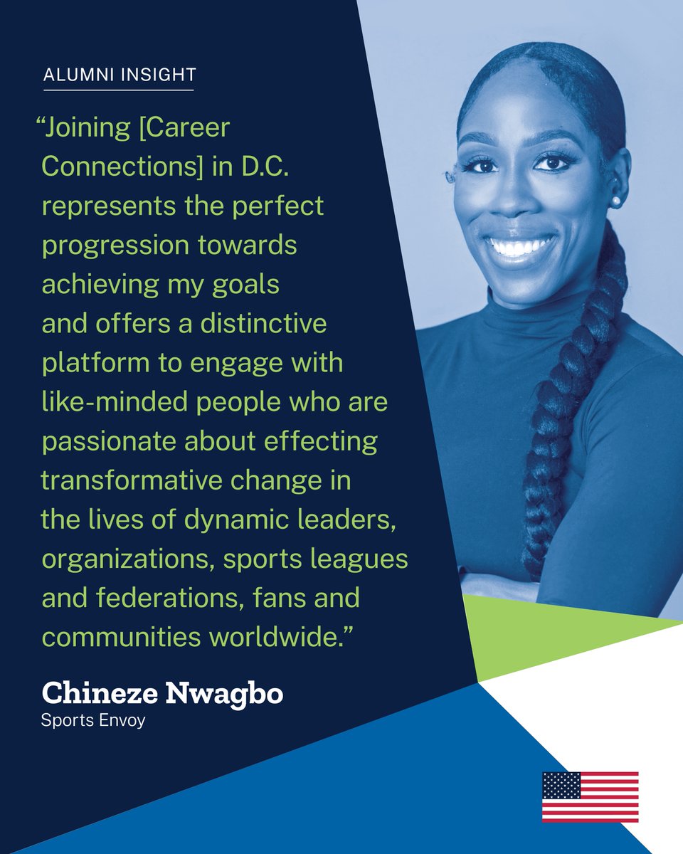 ECAatState's tweet image. Game plan: 📈 career growth and 🌍 global impact. Chineze Nwagbo, retired pro basketball player and Sports Envoy, is heading to #CareerConnections in D.C. to connect with leaders and #ExchangeAlumni using global experience to drive change—and strengthen the U.S. 🏀…