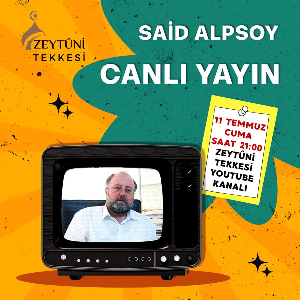 yildirimhasret's tweet image. Bu akşam, Uğur Mumcu Mah. Eski Edirne Asfaltı Nu: 628 Kat: 6 Sultangazi-İst. adresinde tertip edilecek; Tarihçi-Yazar @alpsoysaid Hocamızın sohbetine iştirâk edemeyecek gönüldaşlarımız, Saat 21:00 itibâriyle, "Zeytûni Tekkesi Youtube Kanalı" üzerinden canlı yayını tâkip…