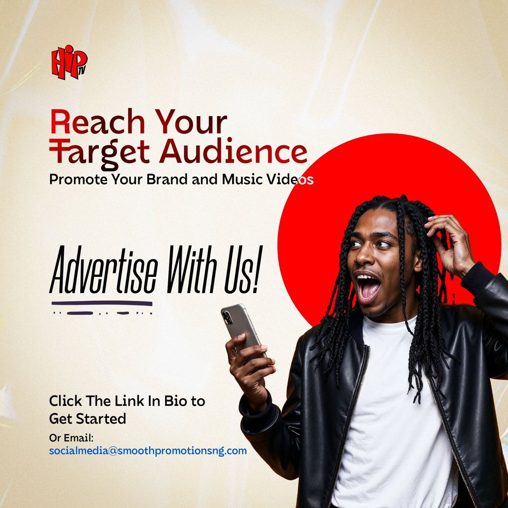 HipTv's tweet image. Are you an artist, event host, or brand with something big coming up?
Let’s be real, if you’re ready for the spotlight, HipTV is ready to roll with you.
Here’s what we bring to the table:
🎙️ Exclusive interviews that actually get people talking
🎬 Music video premieres that hit…